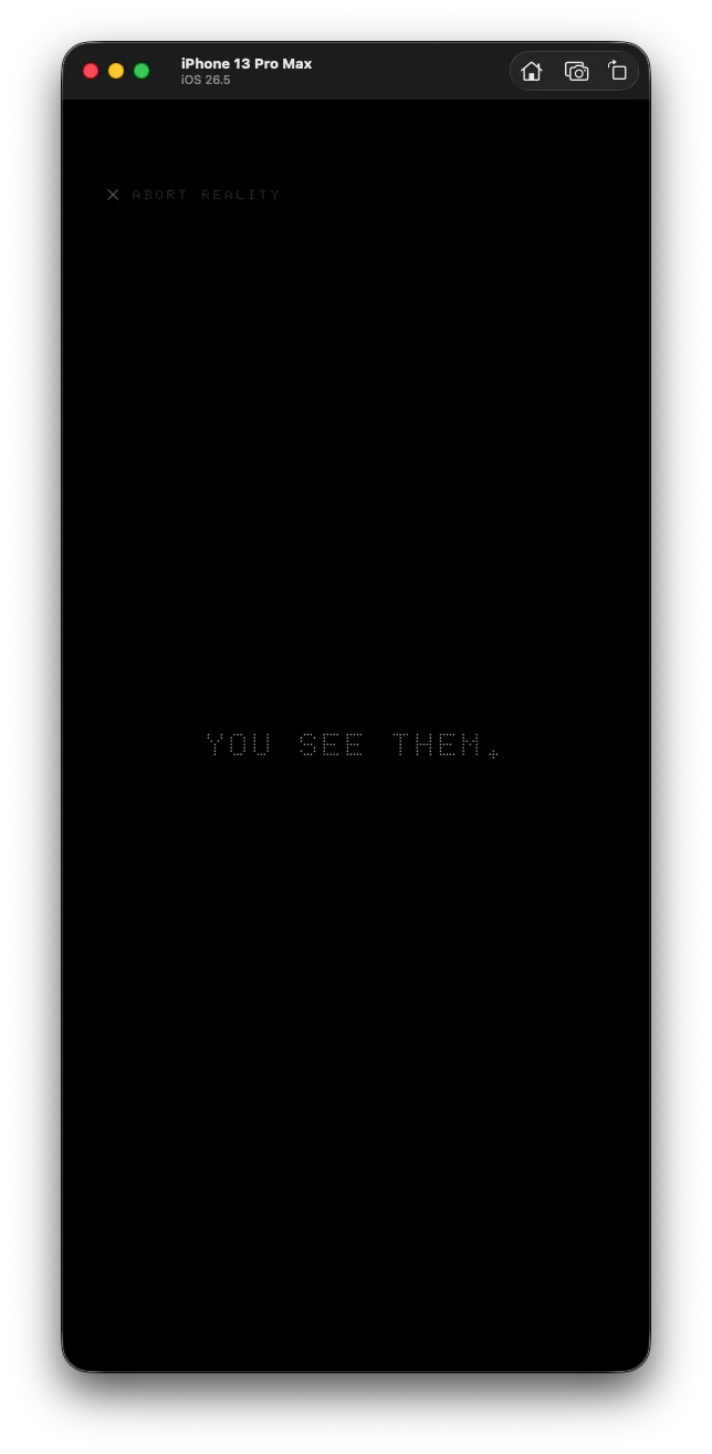 Evervoid encounter announcing You see them